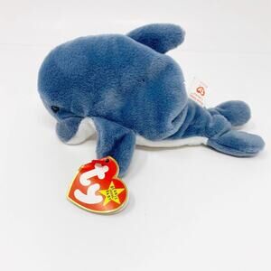 TY Vintage Dolphin "Waves" Beanie Baby